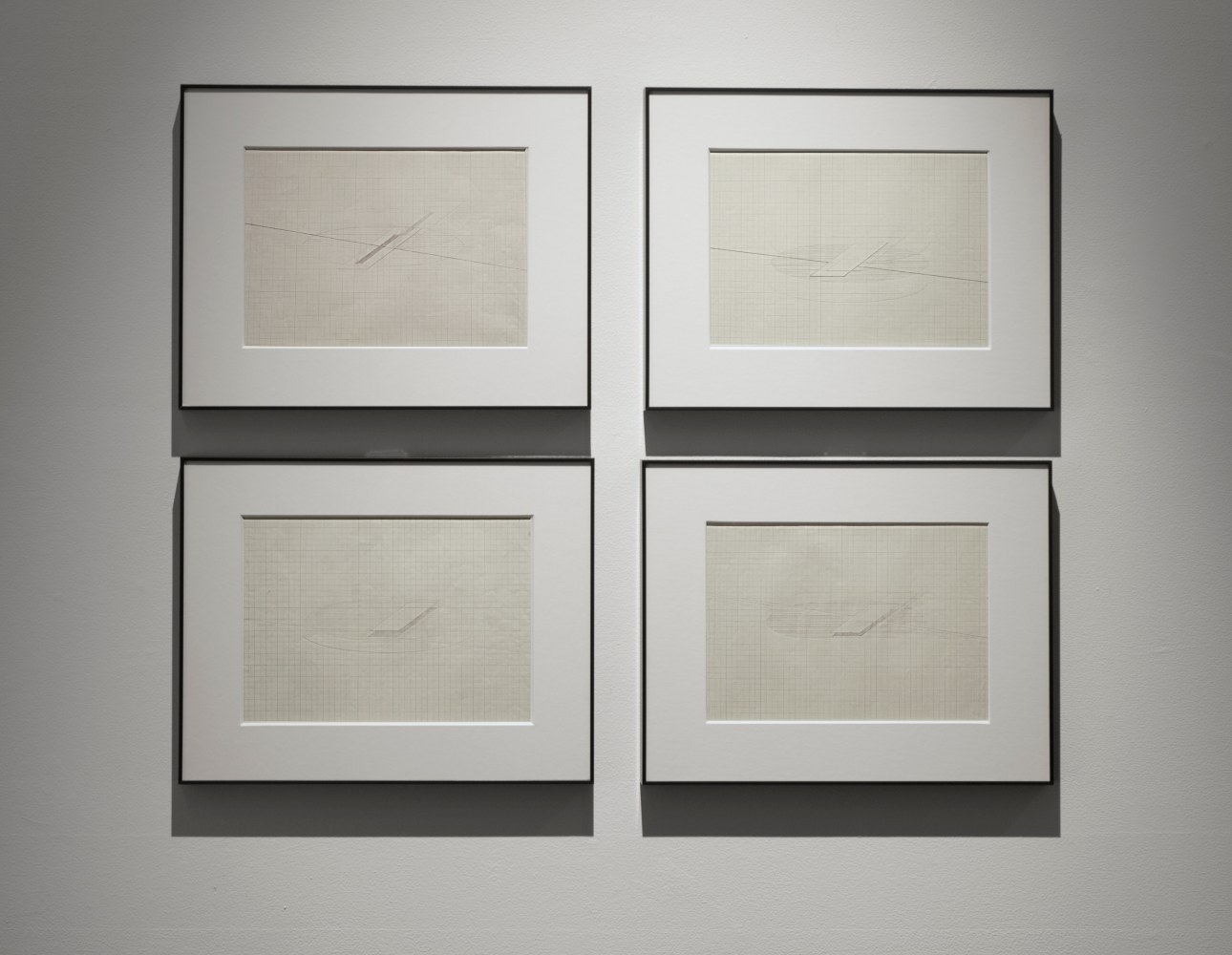 Untitled, ca. 1980s
Graphite on graph paper

7&amp;quot; x 9.75&amp;quot; (each of 4)