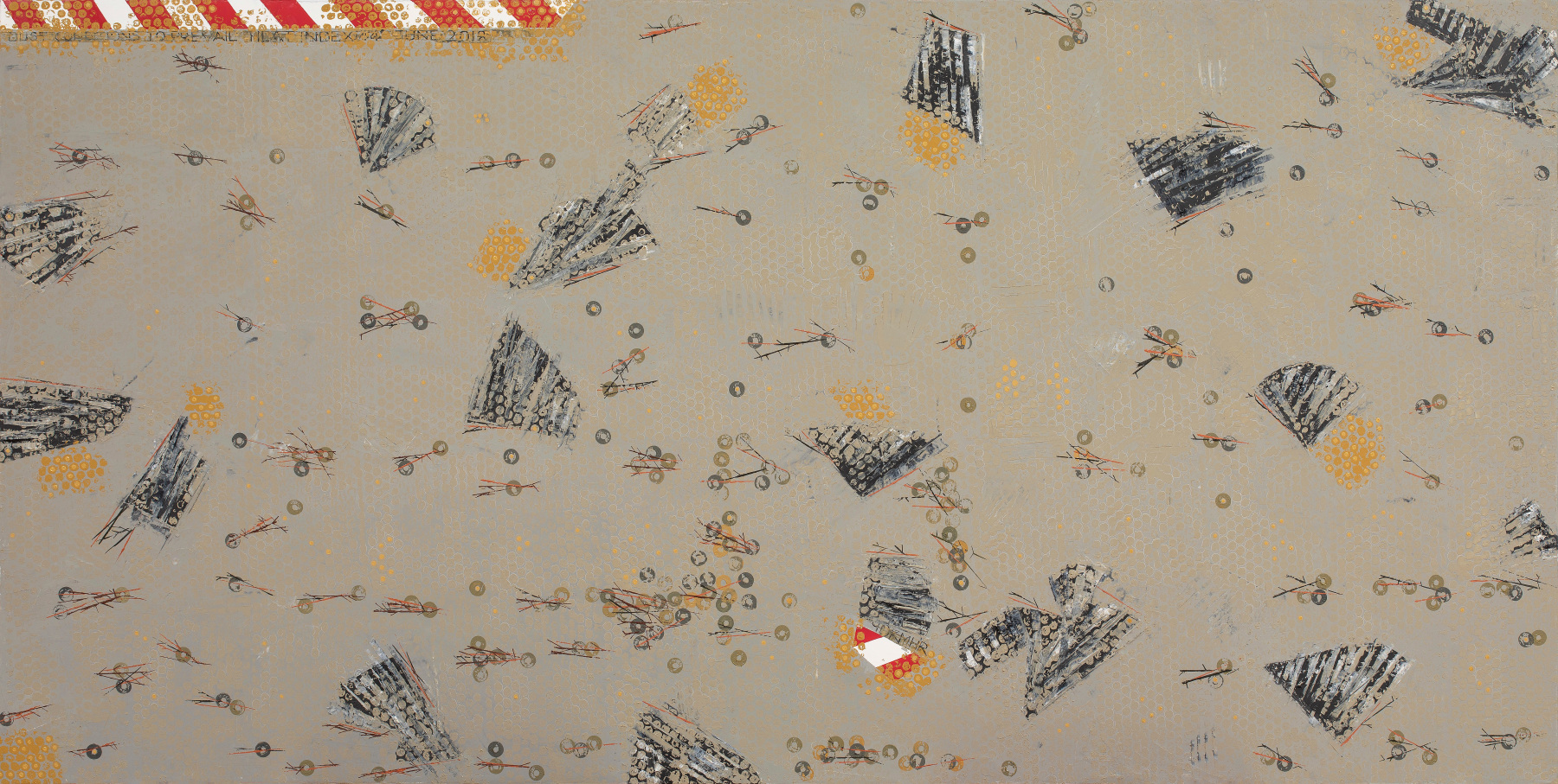 Dust storm, 2016
Oil on canvas
36" x 72