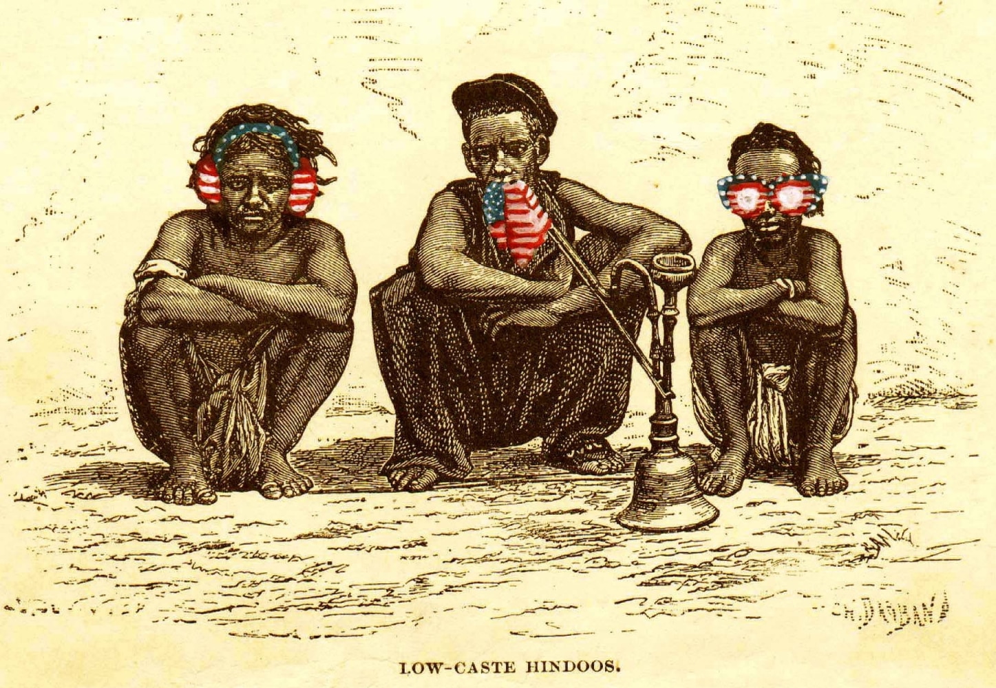 Raj Kahlon
People and Places Here and There: Stories of India Series
Gouache paintings on 19th century grade school primer
5" x 7" (Each)
 