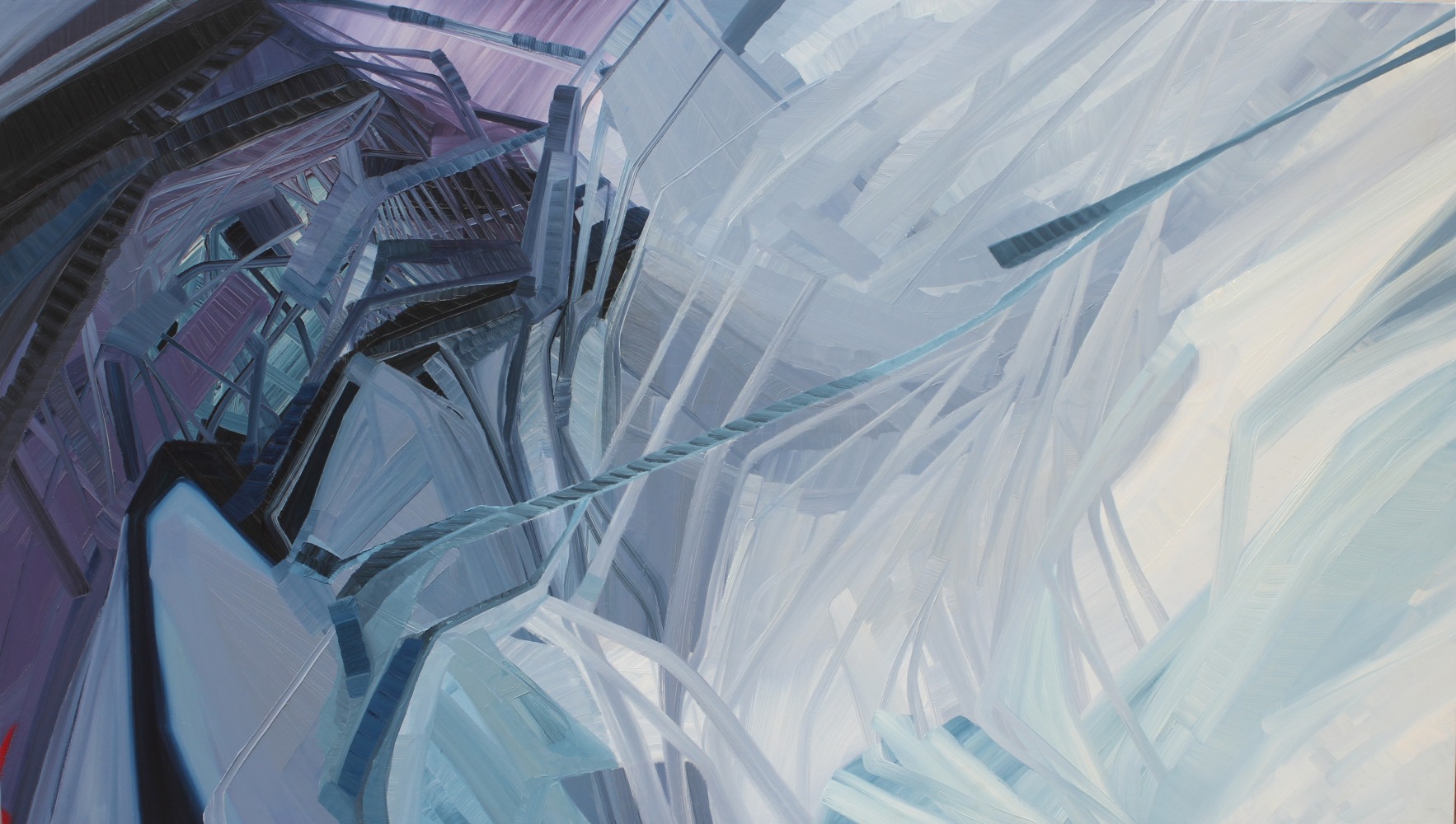 More or less like this, 2012
Oil on canvas
48” x 84”
