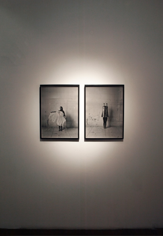 Naiza Khan

New Clothes for the Emperor I and II,&amp;nbsp;2009

Hand printed black and white photograph

24 3/4&amp;quot; x 17 3/4&amp;quot;