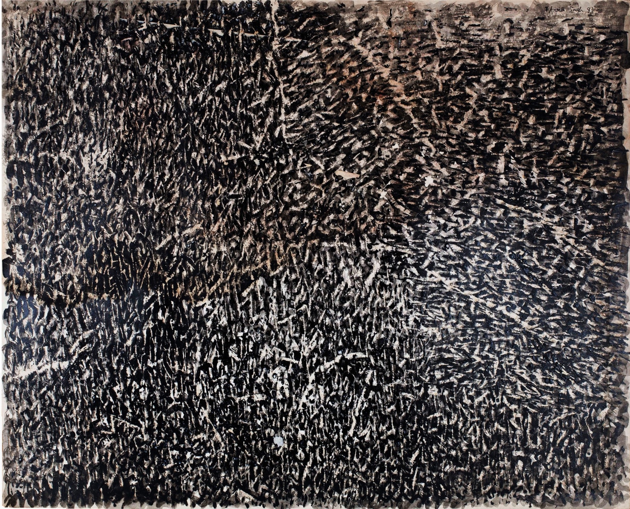 Untitled, 1981
Poster paint on paper
26 3/4" x 32 3/4"