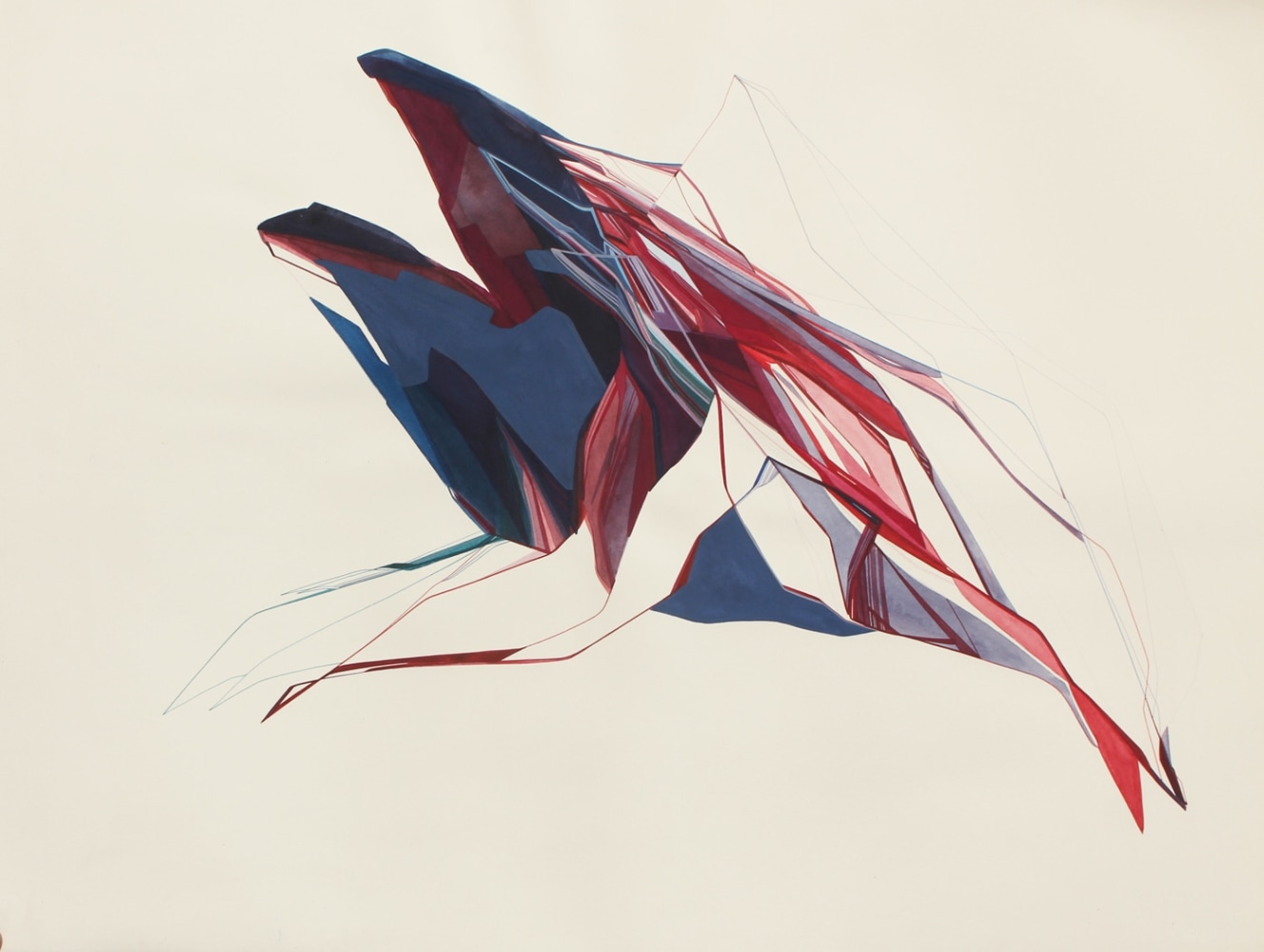 Ah-h Wait Not There, 2017
Gouache on paper
22 3/5&amp;quot; x 30&amp;quot;
TG 3982