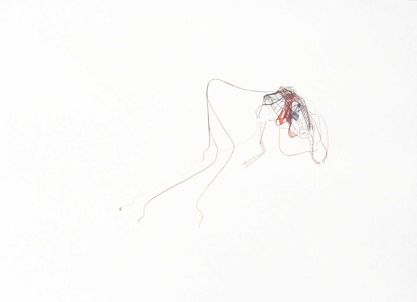 Not Here as Well, 2001
Gouache on paper
9 1/2" x 12"