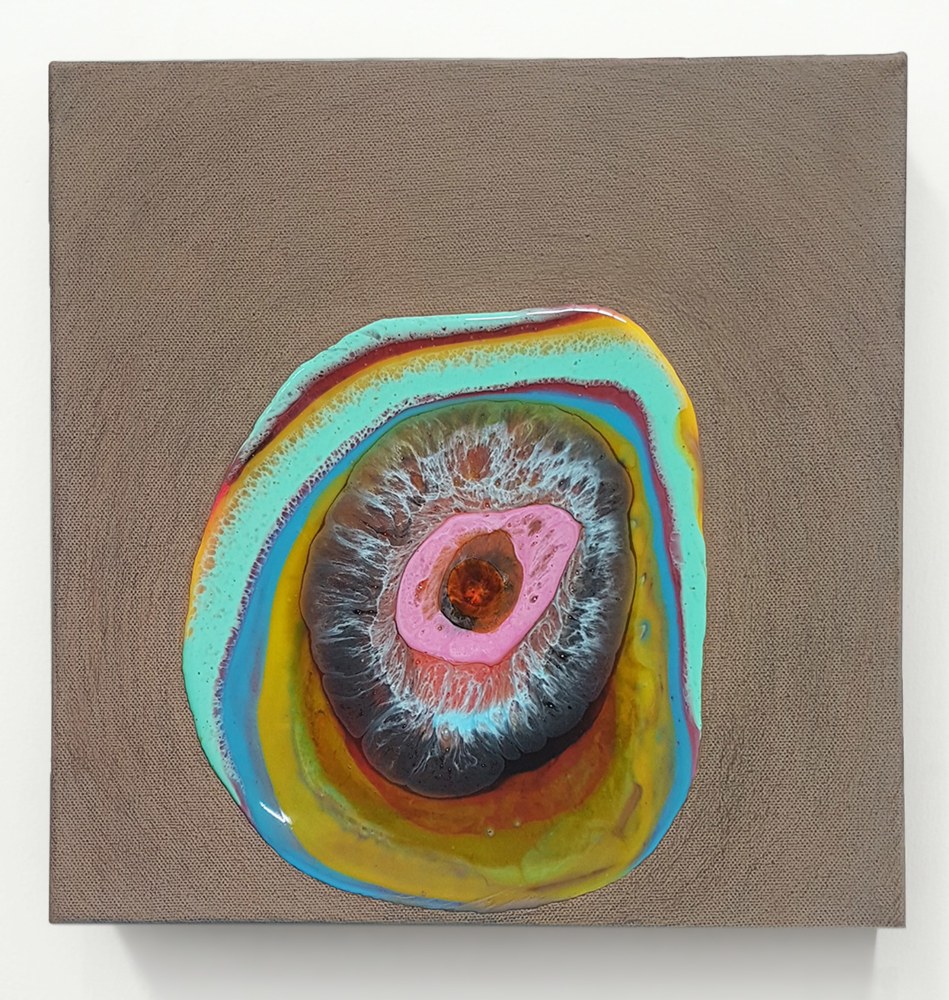 Untitled, 2017
Pigments with resin & graphite on canvas
12''x 12''