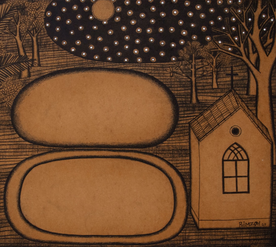 N.N. Rimzon
Church Under the Night Sky, 2020 (Detail)