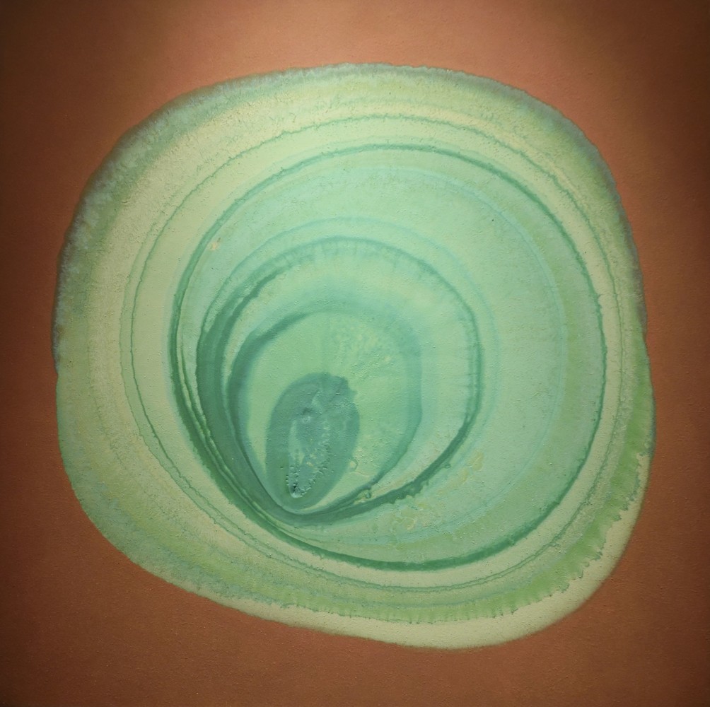 Trapped in,&amp;nbsp;2018 - 2019
Earth, pigments on canvas
44&amp;quot; x 44&amp;quot;
TG 4085