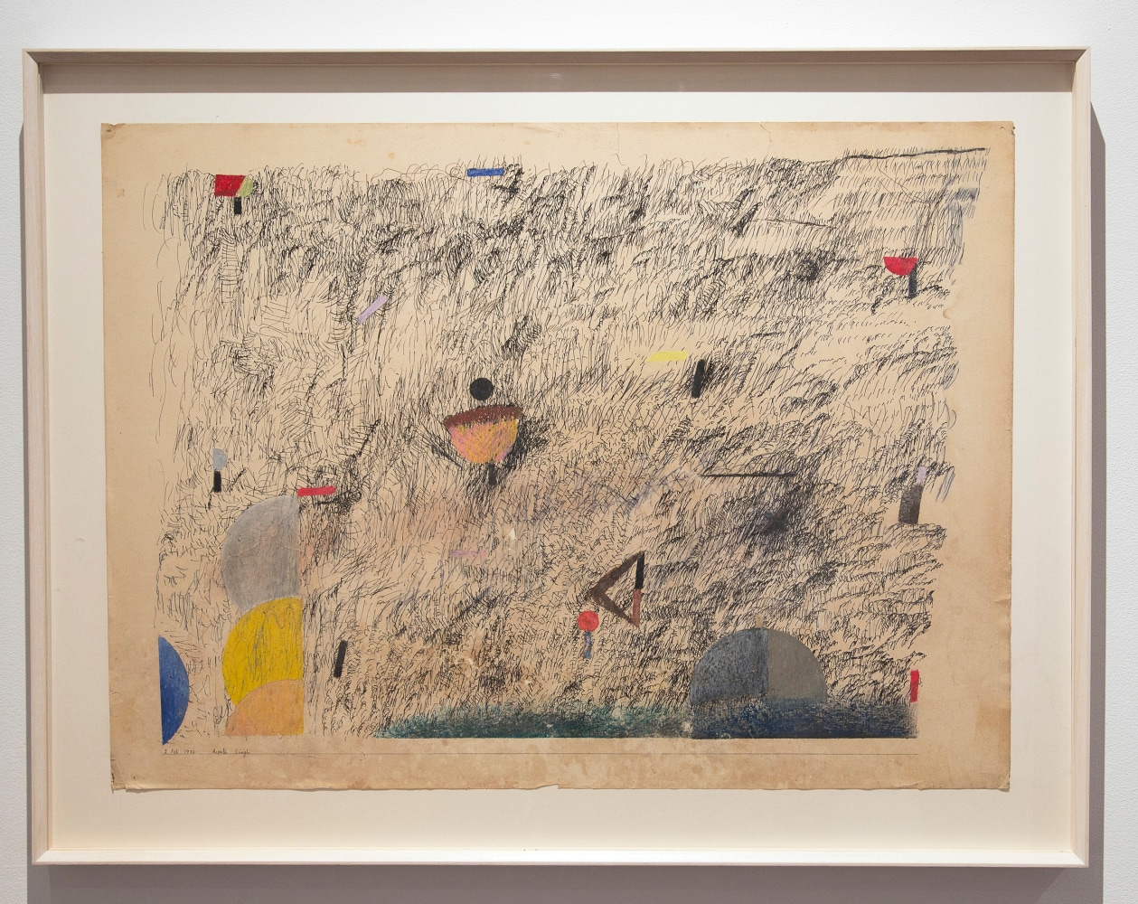 Untitled, 1976
Ink, pastel and poster paint on paper
26 3/4" x 34 3/4"
TG 3843