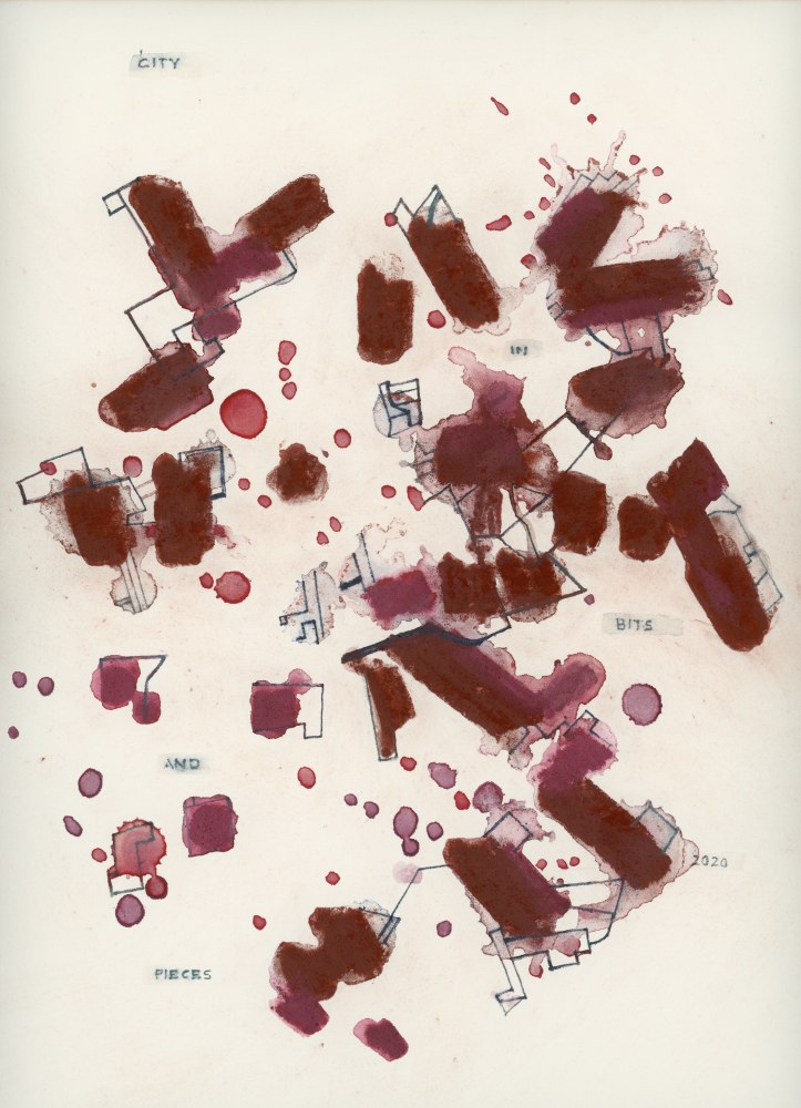 City in bits and pieces, 2020
Watercolor and pencil on paper
16.75” x 12.75”
TG 4641