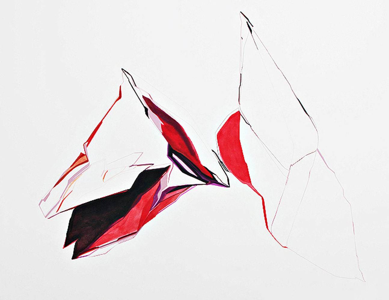 Smack!  2015
Gouache on paper
19.7” x 27.6”