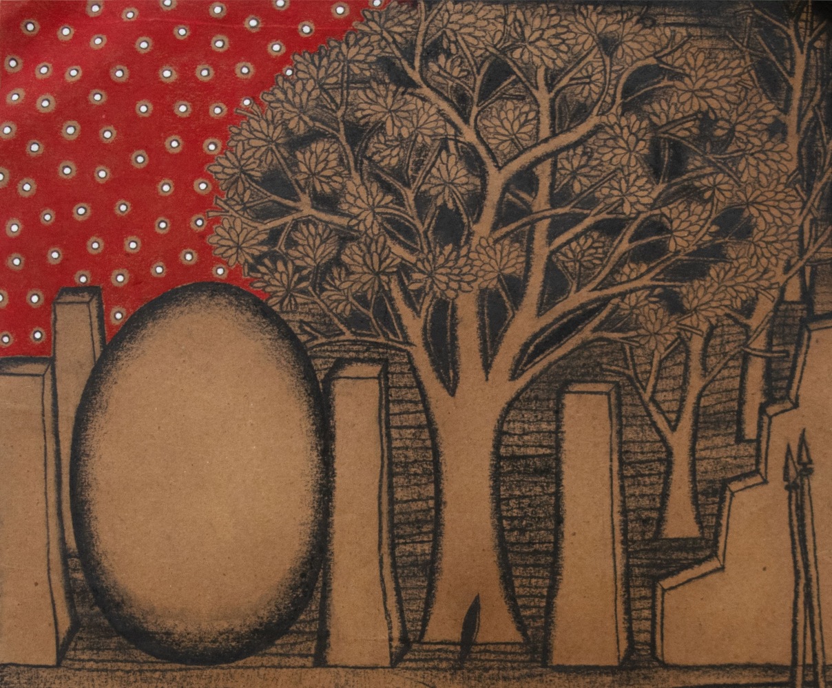 N.N. Rimzon
Red Sky with Stars, 2021 (Detail)