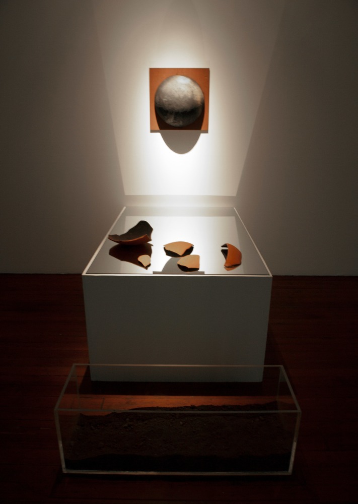 Dissected Projection, 1993
Wood, Mirror, Terracotta, Acrylic and Mud     
 