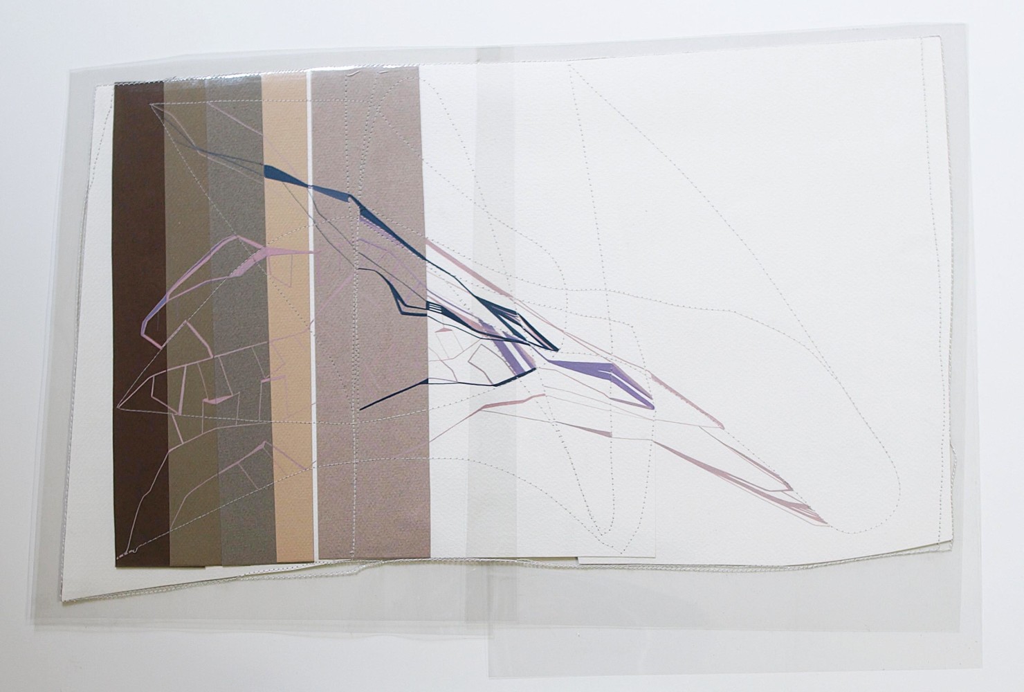 Sheila Makhijani
Moving Around A Lot, 2009
Gouache, cotton thread on paper, plastic sheets
15 1/4" x 22 3/4"
TG 2128