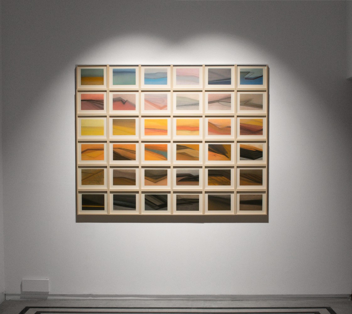 A misty beginning | 2022
Dry pastel | 9" x 11.25" (Each of 36)
Overall dimensions 54" x 67.5"
TG 4682