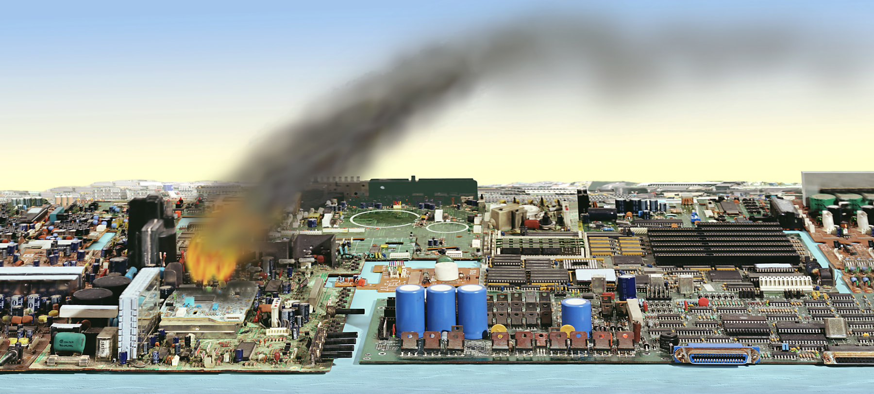 A blurring of the world, a refocusing seconds, minutes, hours, days, maybe years later, with everything put together differently, in ways he doesn&amp;#39;t understand, 2001

C Print on Aluminum

21&amp;quot; x 47&amp;quot;