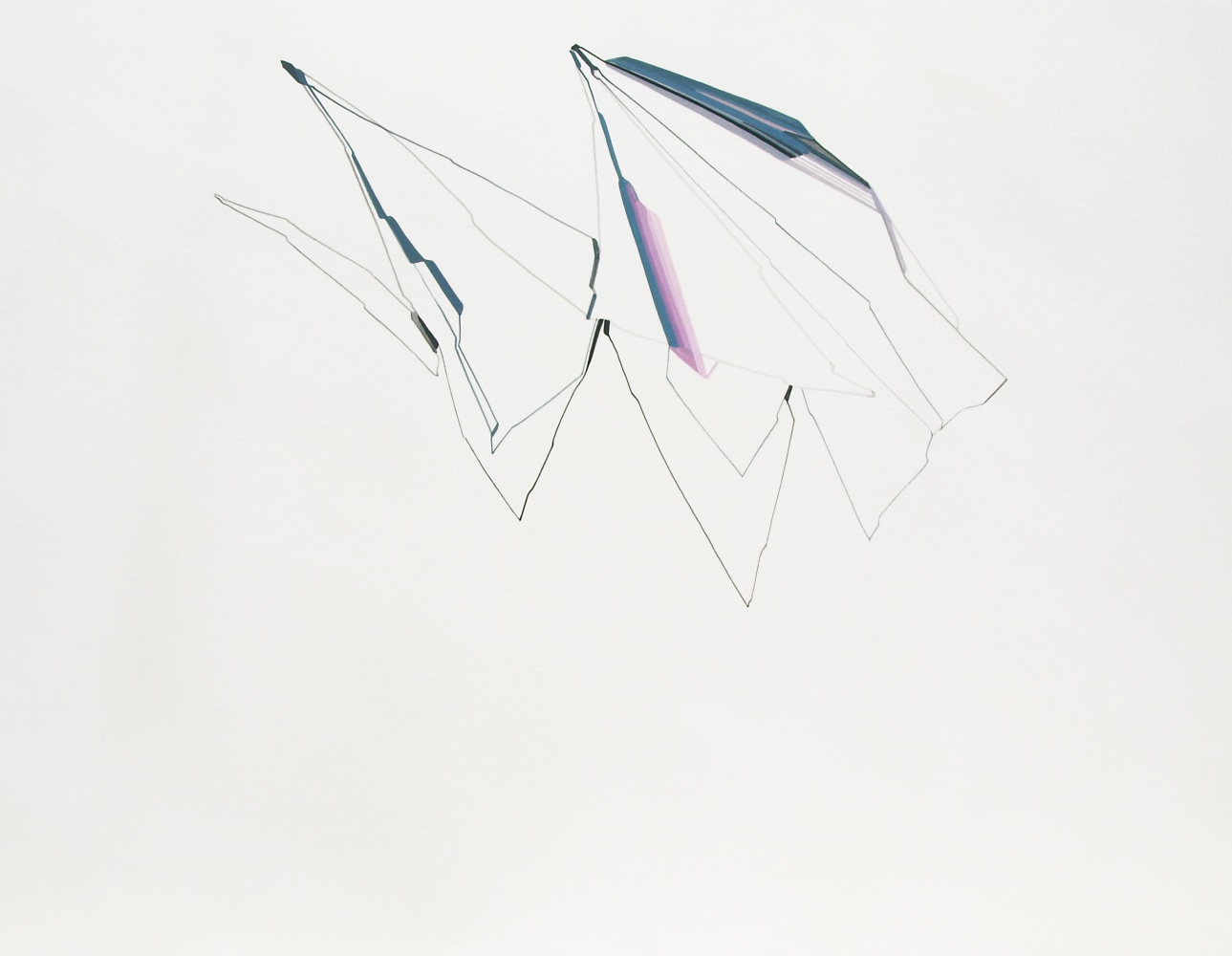 Not Quite There! 2010
Gouache on paper
10 1/2" x 13 3/4"