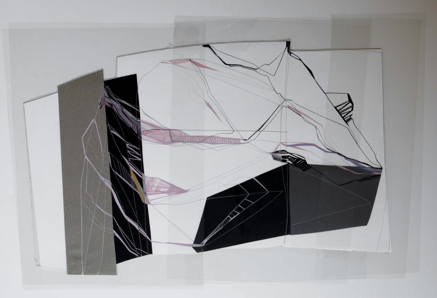 Sheila Makhijani
So Now Move It! 2009
Gouache, cotton thread on paper, plastic sheets
17 1/4" x 22 1/4"
TG 2125