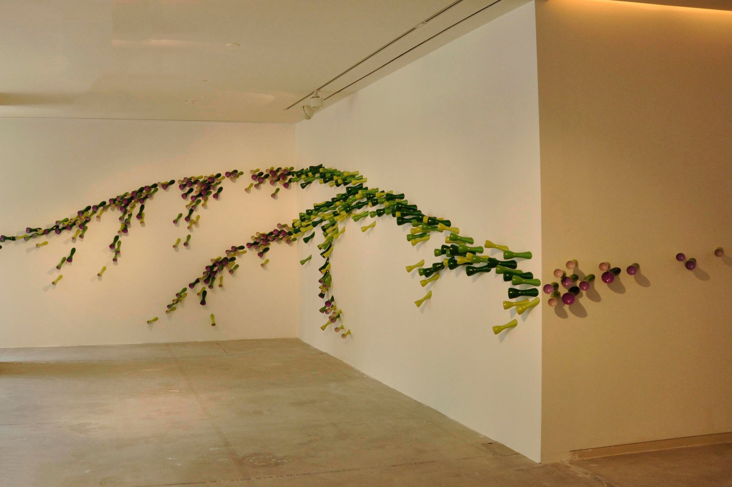 Green Breeze, 2011
Lacquered wood, pigments, and stainless steel