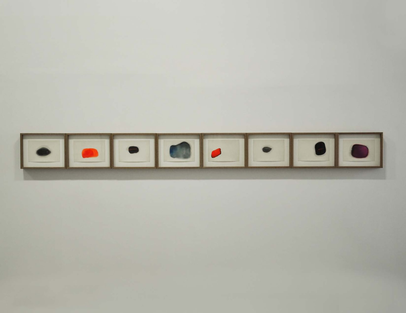 Not that way, 1996
Sumi ink & dry pastel on paper
82” x 8” (in 8 parts)