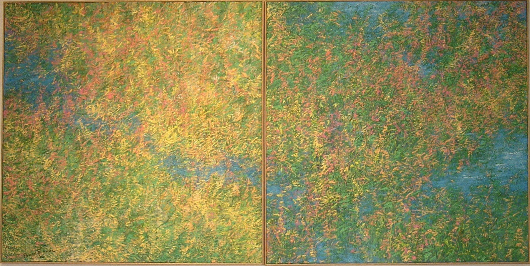Leaf Shower, 2004

Oil on canvas

48&amp;quot; x 96&amp;quot;

TG 1183