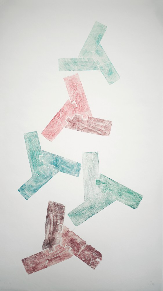 Untitled,&amp;nbsp;2020
Woodcut on Fabriano Academia paper
70 3/4&amp;quot; x 39 3/4&amp;quot;
Edition of 3