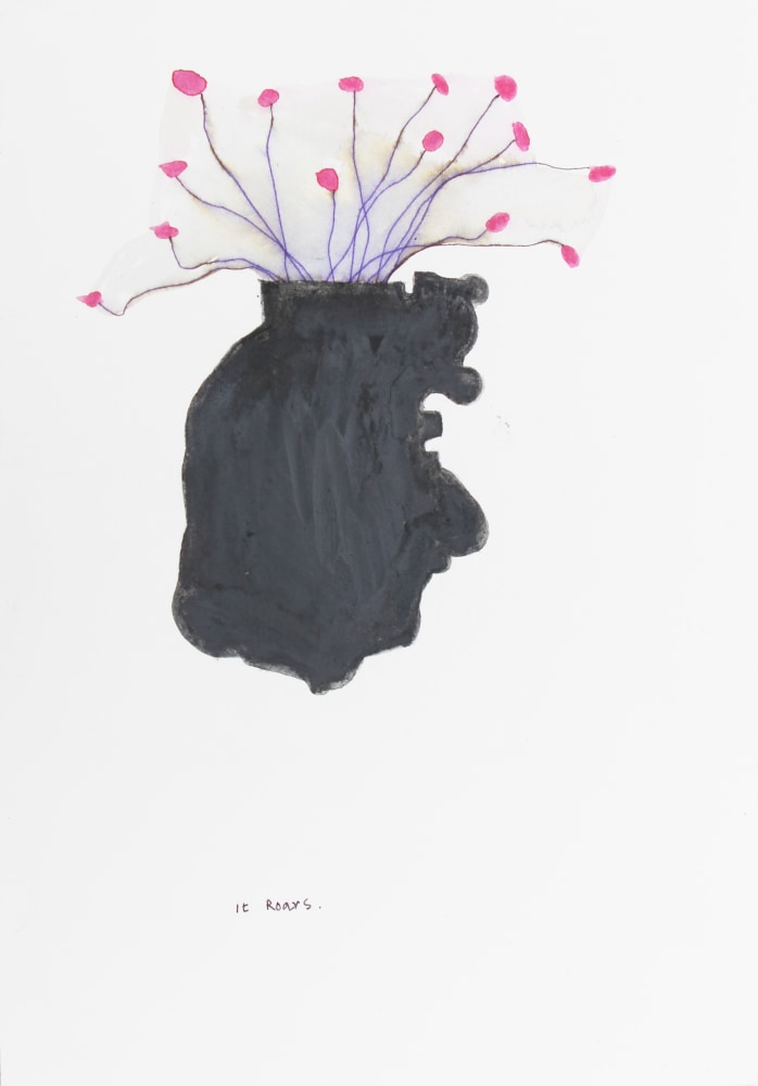 It roars, 2014
Watercolor, ink and dry pastel on paper
10&amp;Prime; x 7&amp;Prime;
TG 3618