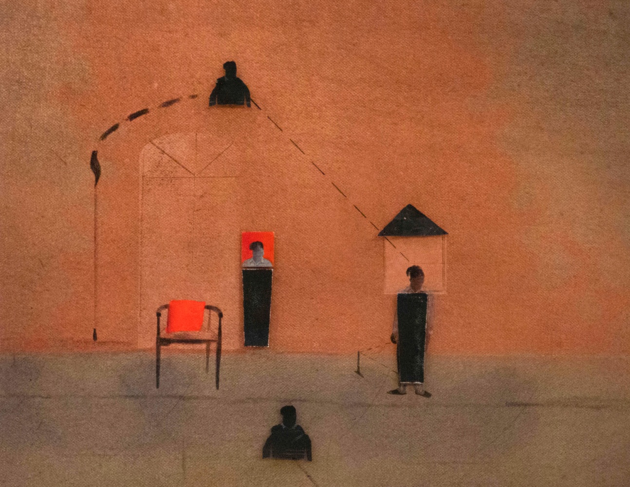 Dilemma of being you (you are but you are not) III (Detail)