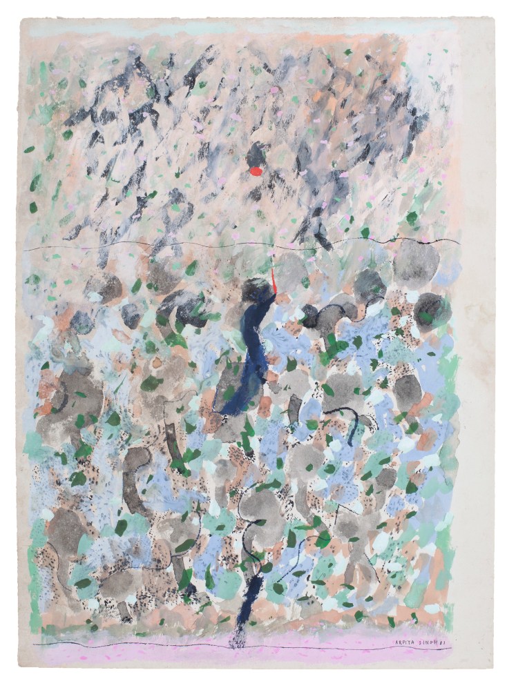 Untitled, 1981
Watercolor and poster paint on paper
19 1/2” x 15 1/2”
TG 3877