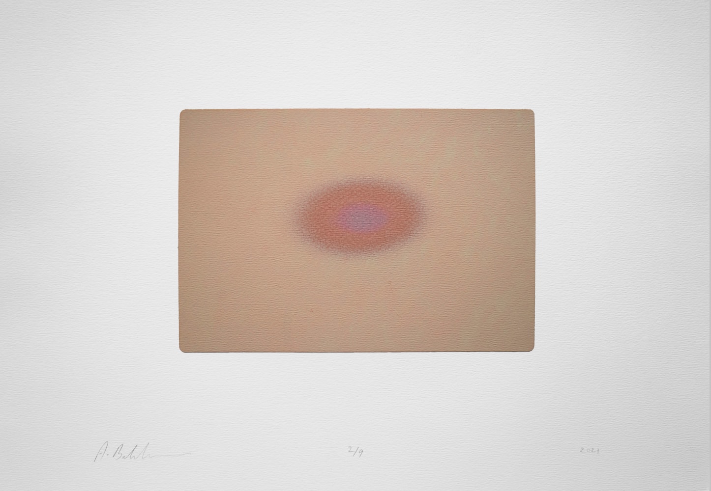 L.S. XII, 2021
Silkscreened earth
Paper 11.75” x 16.5” | Image 5.5” x 7.5”
Framed 15” x 19.5”
Edition of 9
 