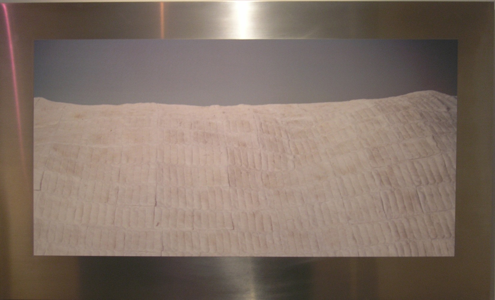 Allan DeSouza
he had a vague sense of an elusive meaning, a light in the distance, a glimmer on the horizon, something he wanted to say if only he had the language for it, 2001
C Print on Aluminum
23 1/2" x 46 1/2"
 