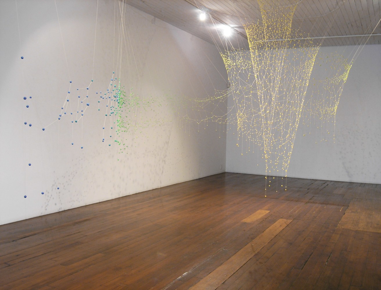 Vasanta, 2004

Beeswax, pigments, tea dyed strings

288&amp;quot; x 155&amp;quot;