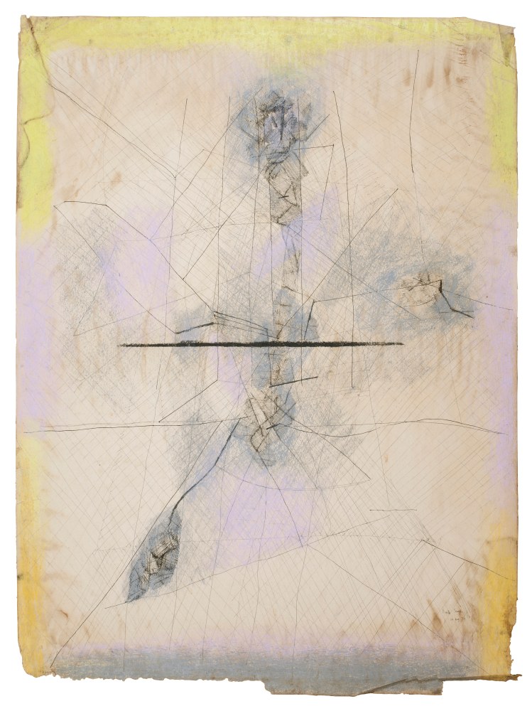 Untitled, 1974
Ink and pastel on paper
29&amp;rdquo; x 21.5&amp;rdquo;&amp;nbsp;
TG 3835