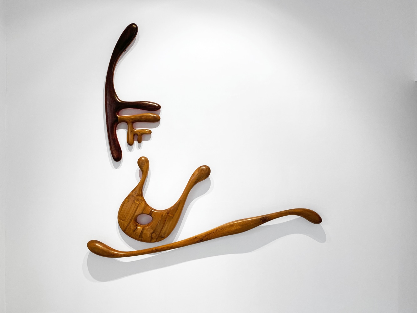 Rock me to sleep tonight, 2022
Teak wood, rosewood and acrylic
60” x 72” x 4.5 
TG# 4429