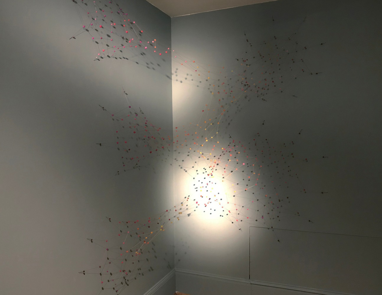 Mohana, 2019
Thread and hand-molded beeswax
94” x 53” x 55”