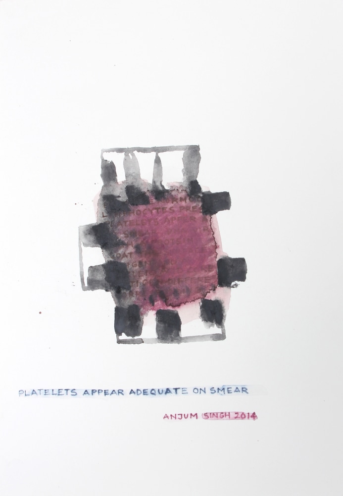 Smear, 2014
Watercolor pencil and dry pastel on paper
10.25" x 7.13"