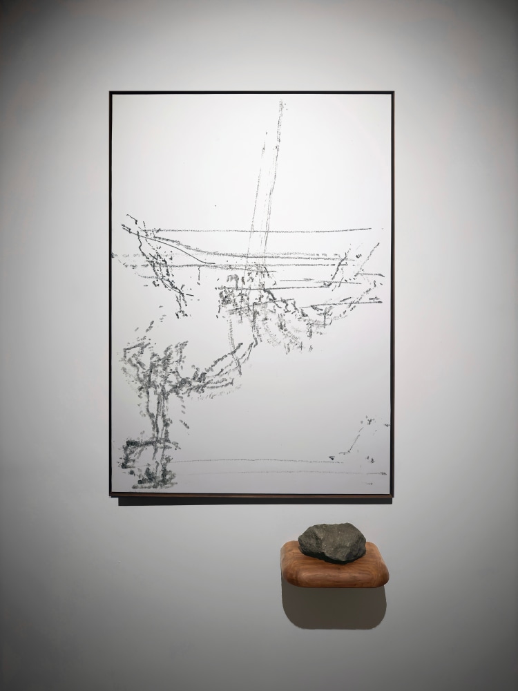 Line traveled&amp;nbsp;| 2023
Pastel, paper on board, wood
51.5&amp;quot; x 35&amp;quot; x 2&amp;quot;
TG 4859