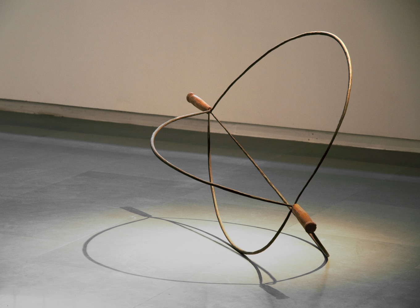 Kinetics, 2009
Wrought iron and teak wood
30" x 48" x 26"
