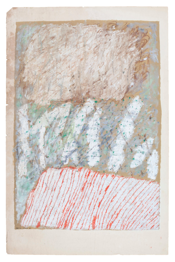 Untitled, 1980
Poster paint on lithograph on paper
27 3/4” x 19 3/4”
TG 3857