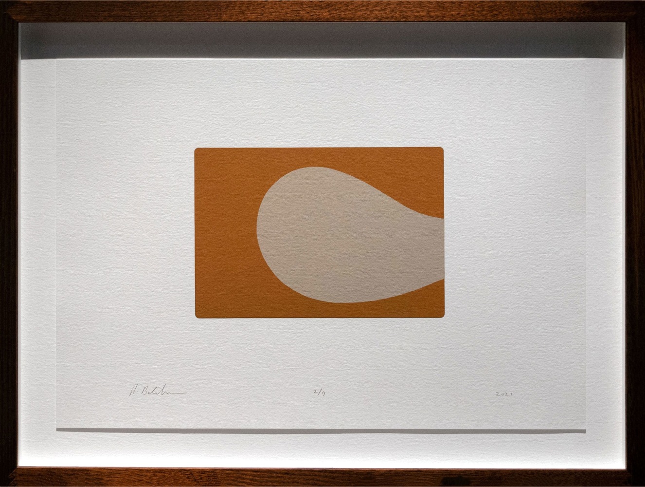 Alwar Balasubramaniam
L.S. III, 2021
Silkscreened earth
Edition of 9
Paper 11.75” x 16.5” | Image 5.5” x 7.5”
Framed 15” x 19.5”
TG# 4379