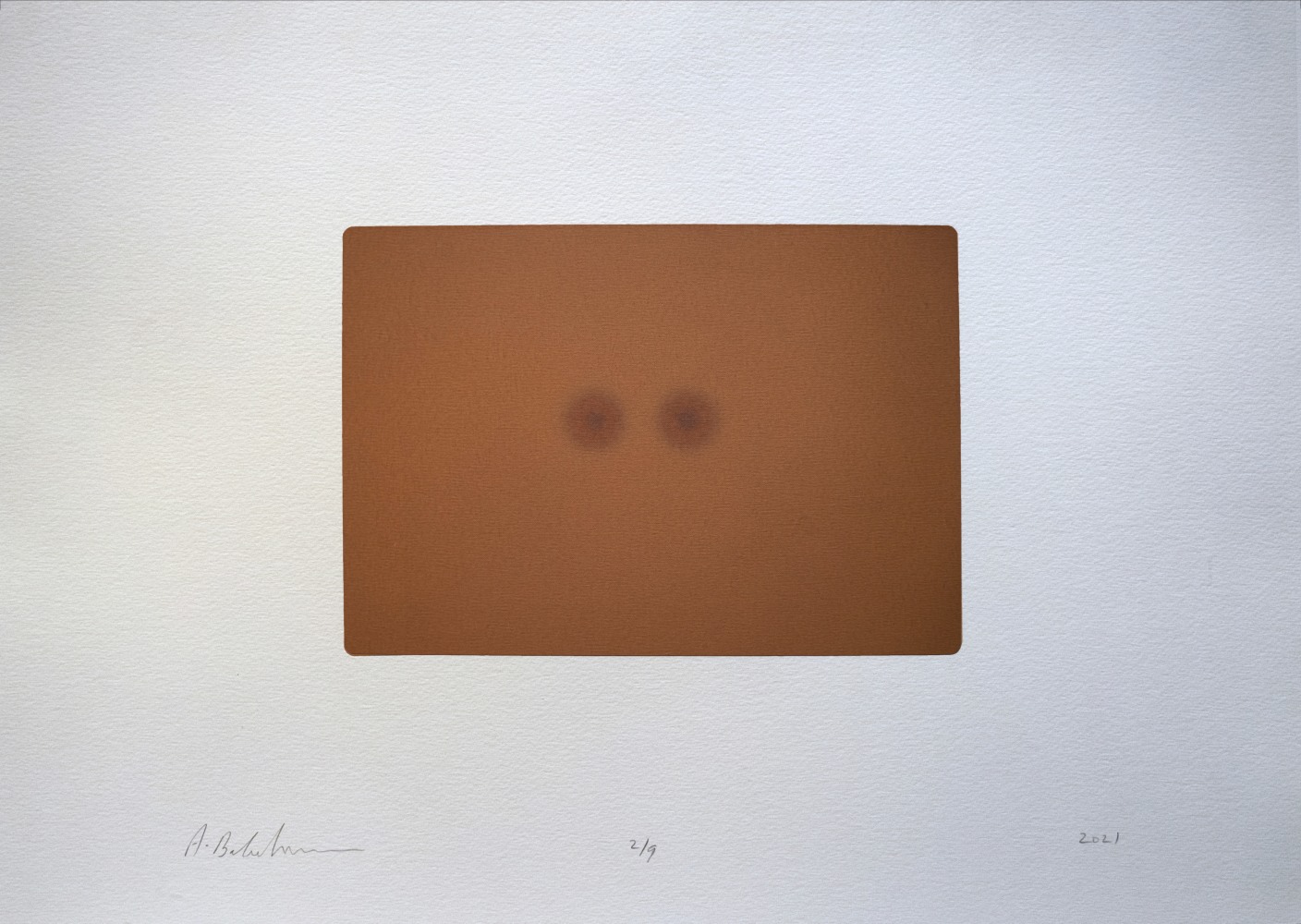L.S. V, 2021
Silkscreened earth
Paper 11.75” x 16.5” | Image 5.5” x 7.5”
Framed 15” x 19.5”
Edition of 9
 