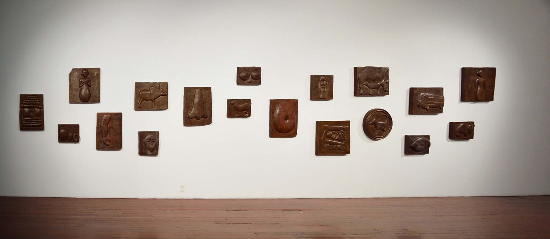I thank you once again, 1995-2016
Cast bronze (in 18 parts)  
55” x 339”
 