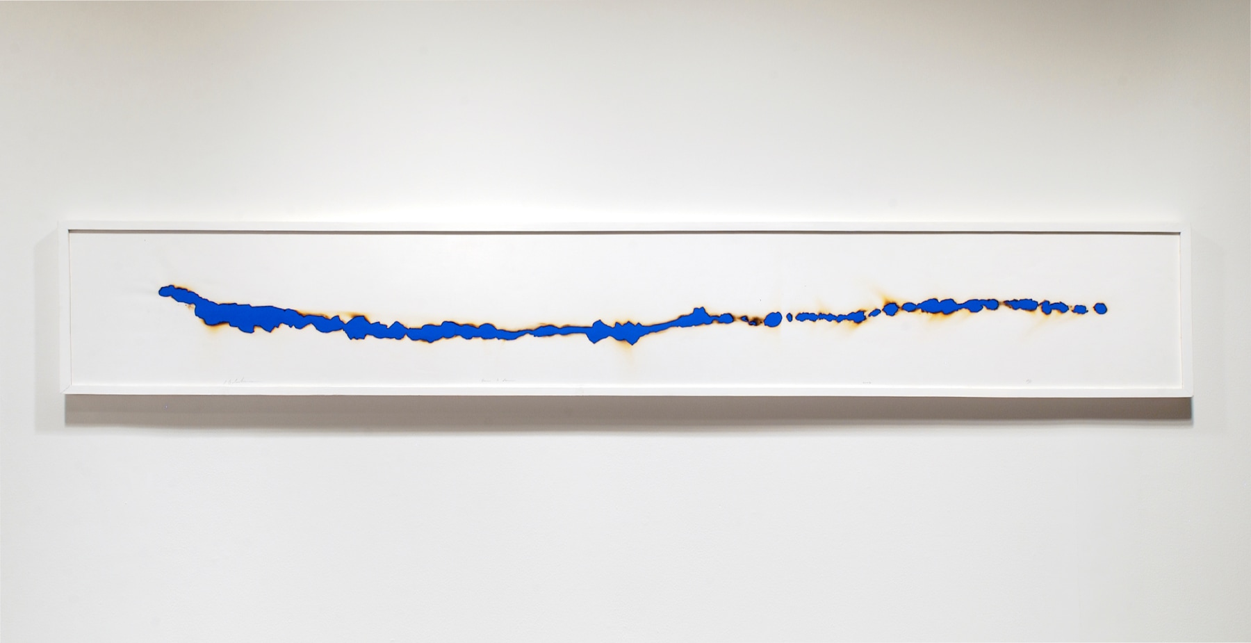 Dawn to dawn, 2004
Trace of fire, silkscreen
17" x 109"