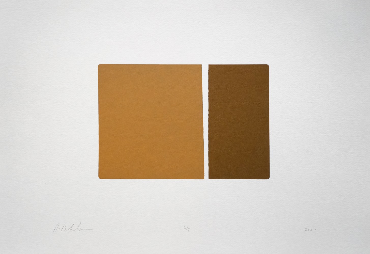 L.S. I, 2021
Silkscreened earth
Paper 11.75” x 16.5” | Image 5.5” x 7.5”
Framed 15” x 19.5”
Edition of 9
 