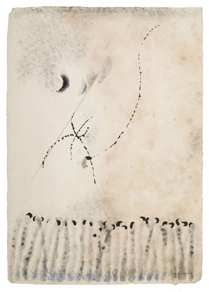 Untitled,&amp;nbsp;1981
Ink and watercolor on paper
27.75&amp;rdquo; x 19.75&amp;rdquo;
TG 3878