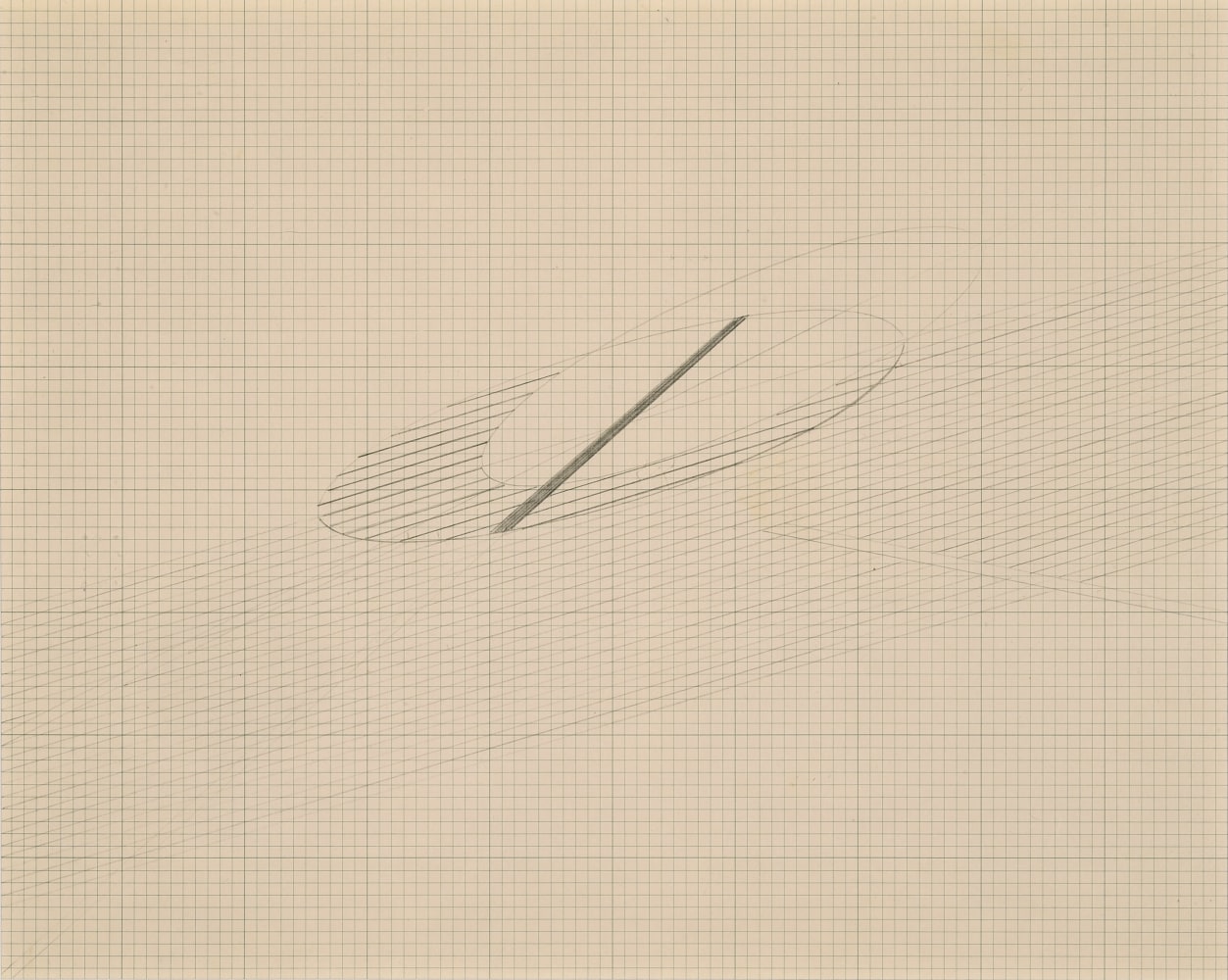 Untitled | ca. 1980s
Graphite on graph paper
8.5" x 11.25" | Framed: 15" x 17"
TG 2415