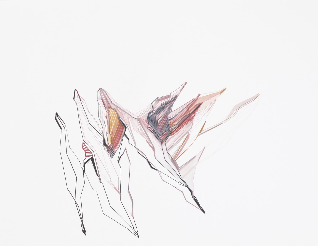 Right There, 2011
Gouache on paper
16 1/2" x 11 1/2"