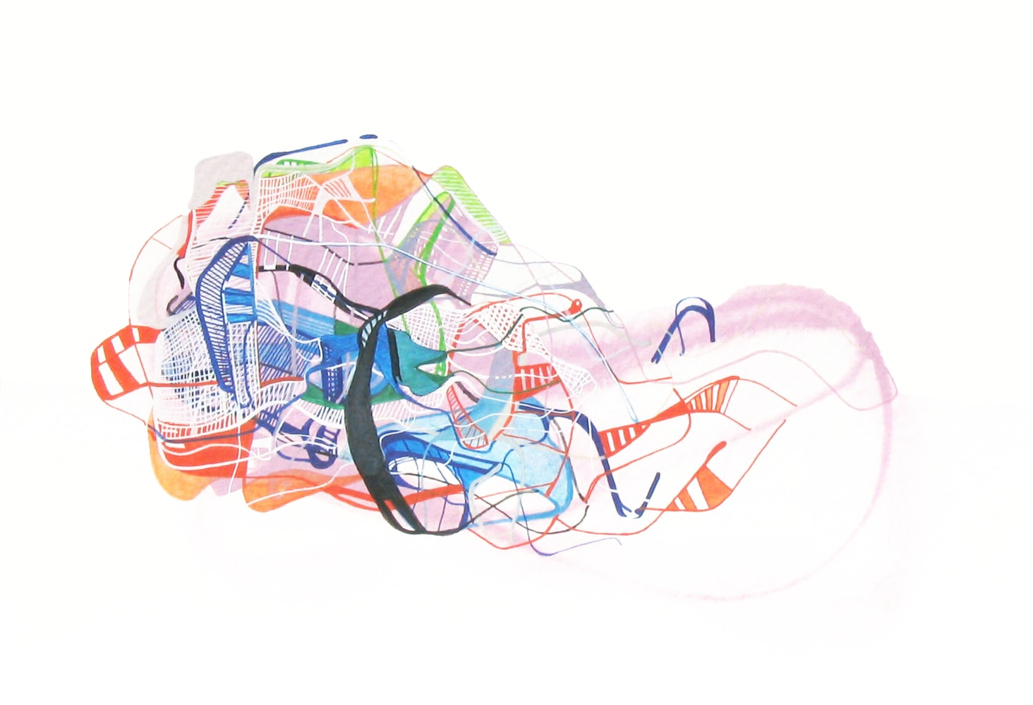 Not at all! 2002
Gouache on paper
5" x 7"