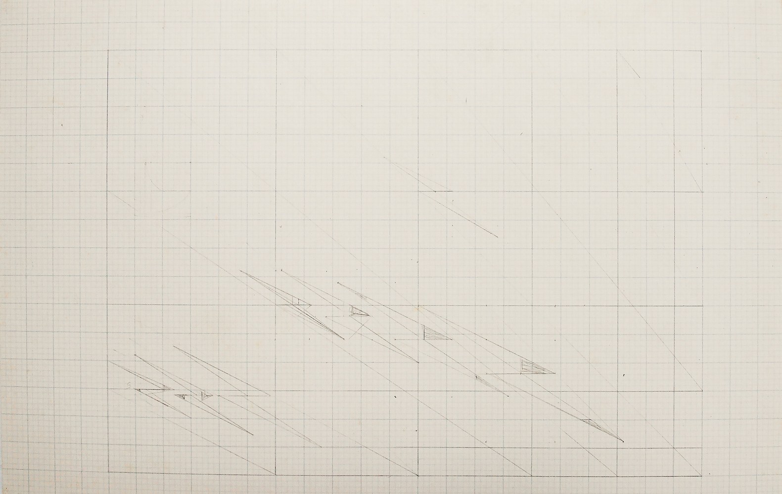 Untitled | ca. 1980s
Graphite on graph paper
7.13" x 11" | Framed: 16.75" x 20"
TG 2416