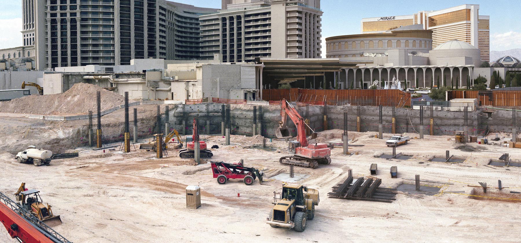 caesar lays foundation for a new day, 2003
C-Print on Aluminum
34” x 16”