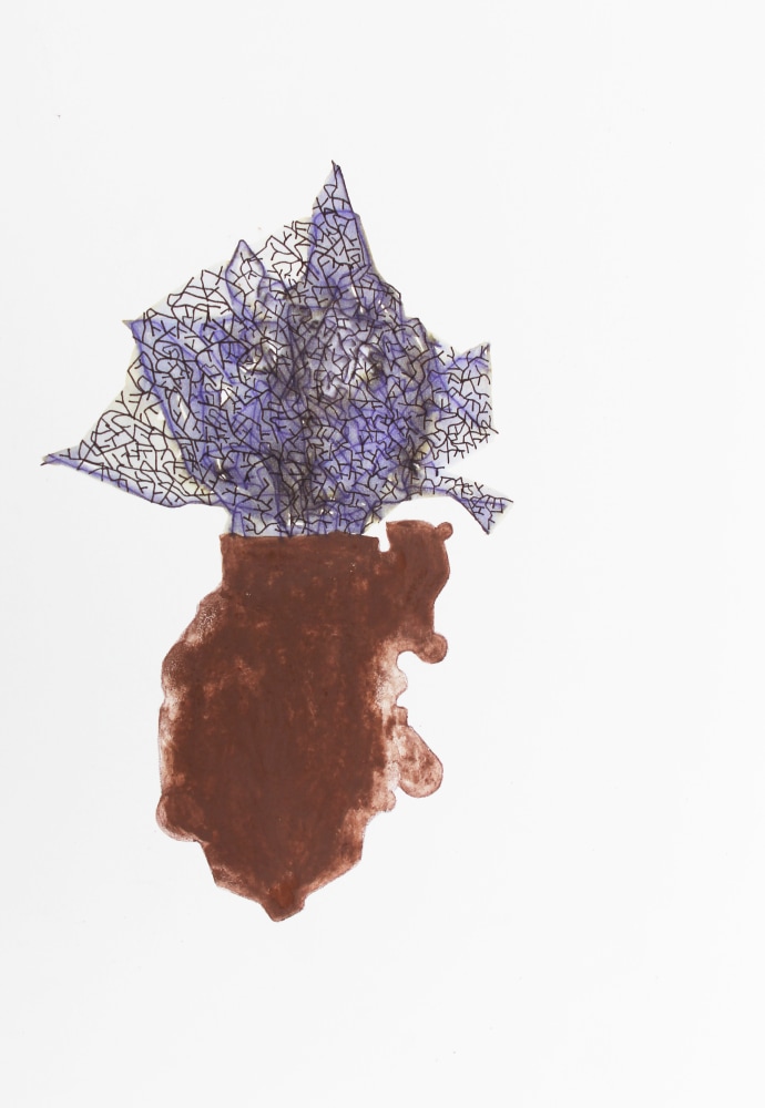 No More a Smudge, 2014
Ink and dry pastel on paper
10.25" x 7.13"